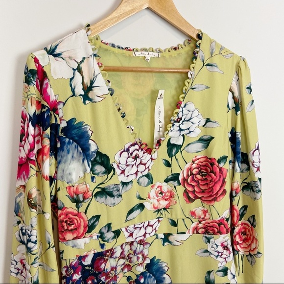 NWT Willow & Clay Ruffle Floral Maxi Dress - Picture 3 of 13